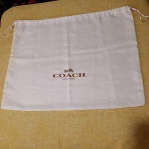 Coach White Dust Bag